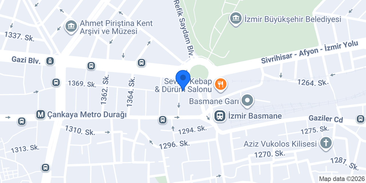 Çiçek Palas konumu
