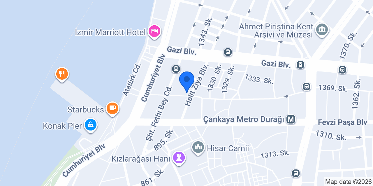 Garanti BBVA Halit Ziya Şubesi konumu
