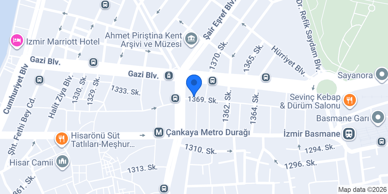 Ayakkabı Tamircisi Çankaya İzmir konumu