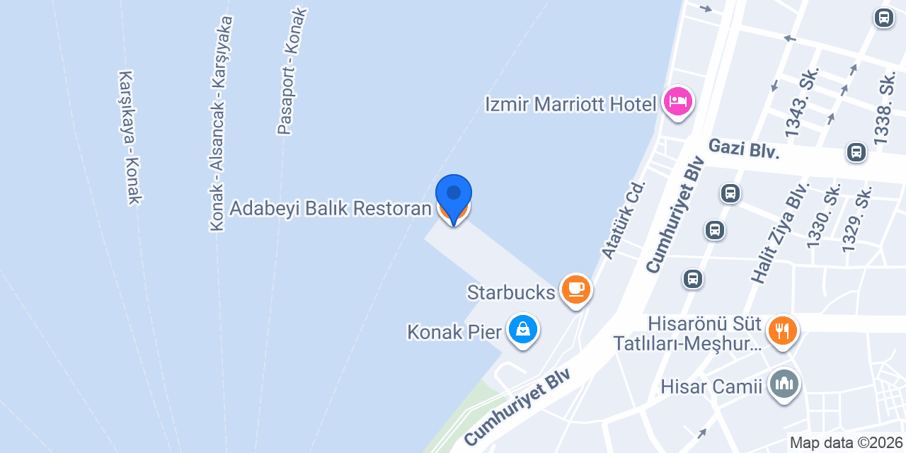 Adabeyi Balık Restoran konumu