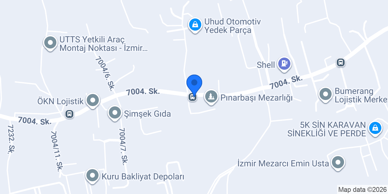 İzmir Arık mermer granit konumu