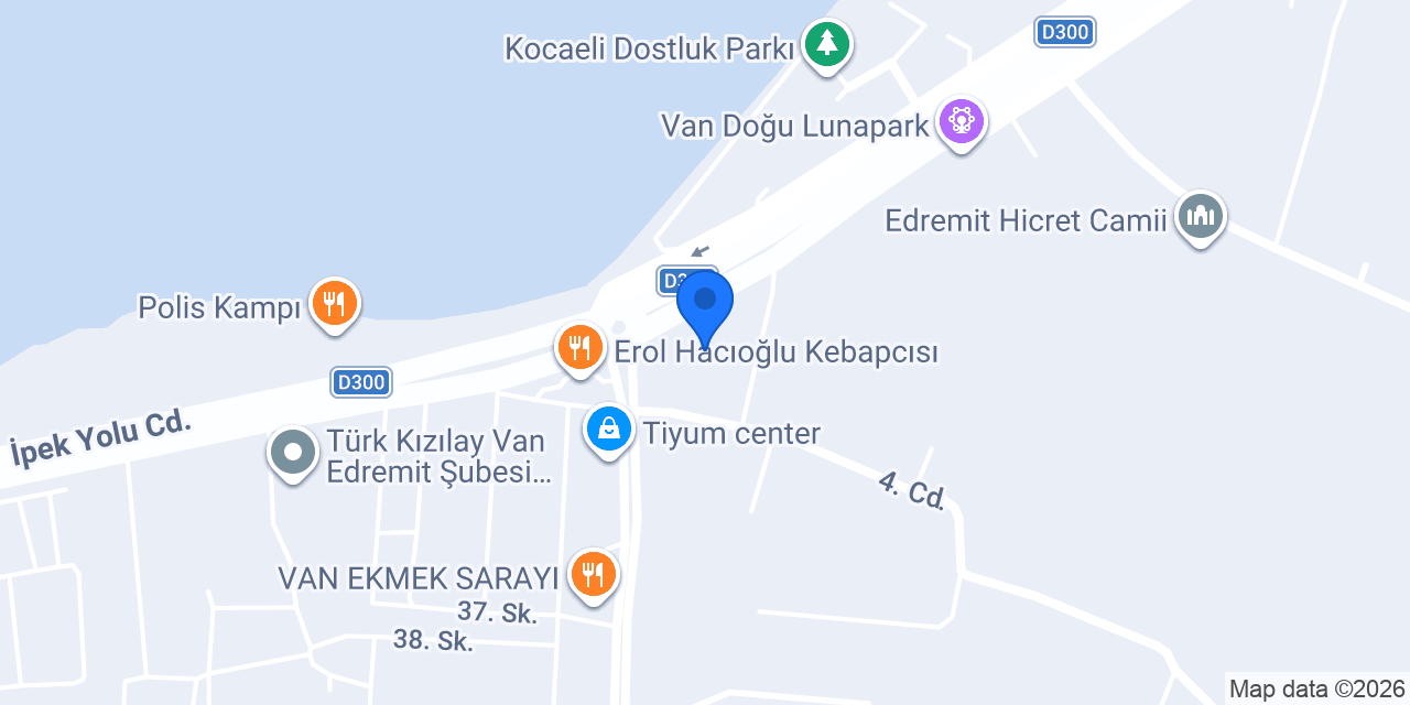 Van Edremit Köpek Oteli konumu