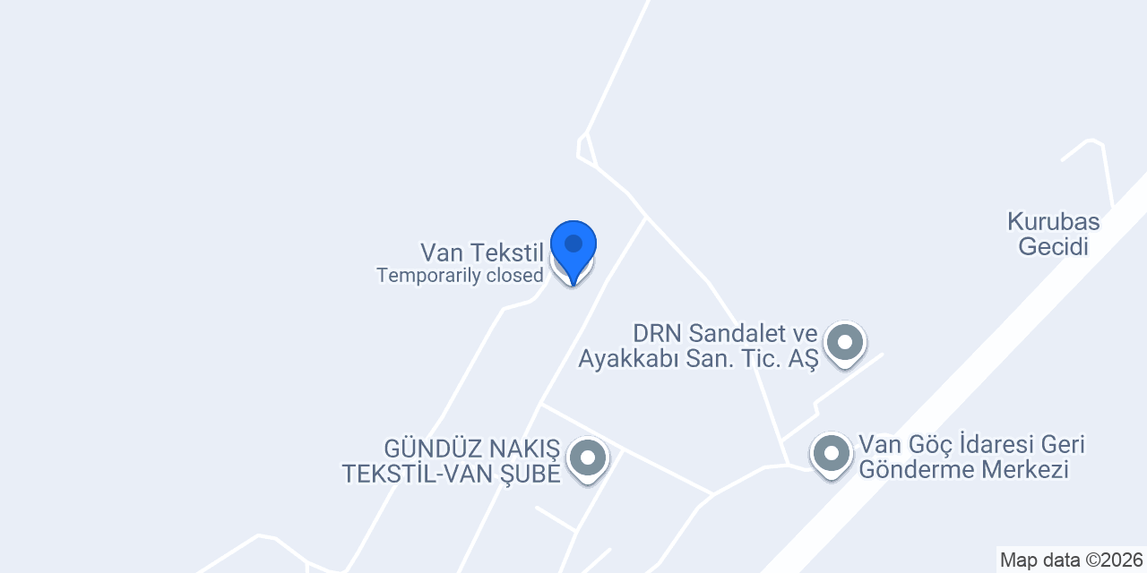 Van Tekstil konumu