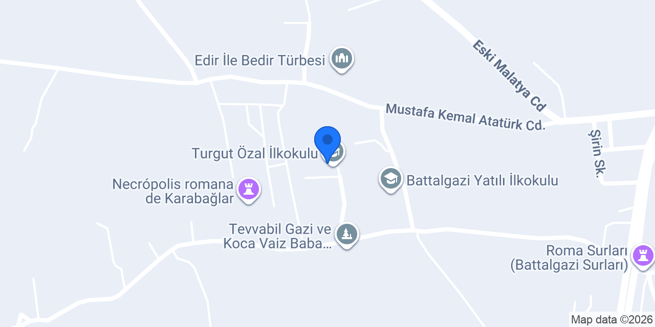 Turgut Özal İlkokulu konumu