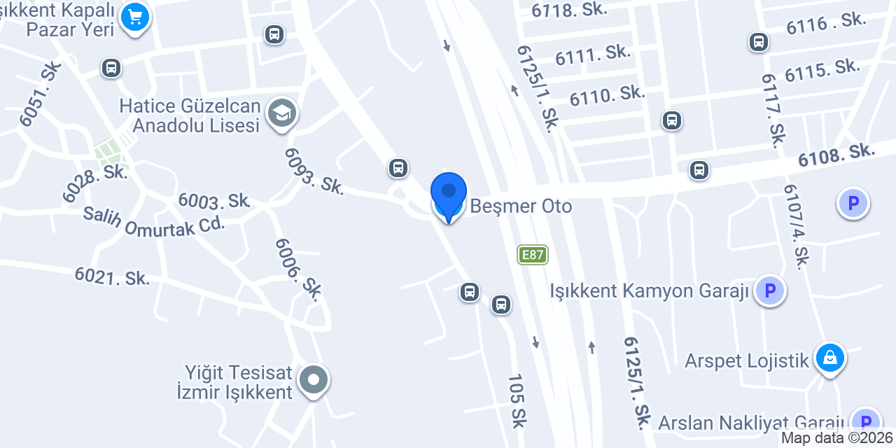 Beşmer Oto konumu