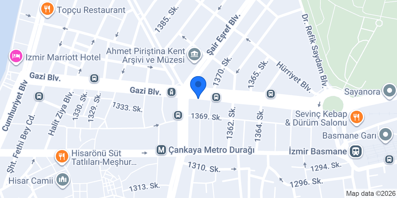 ÖZER Avukatlık ve Hukuki Danışmanlık Bürosu konumu