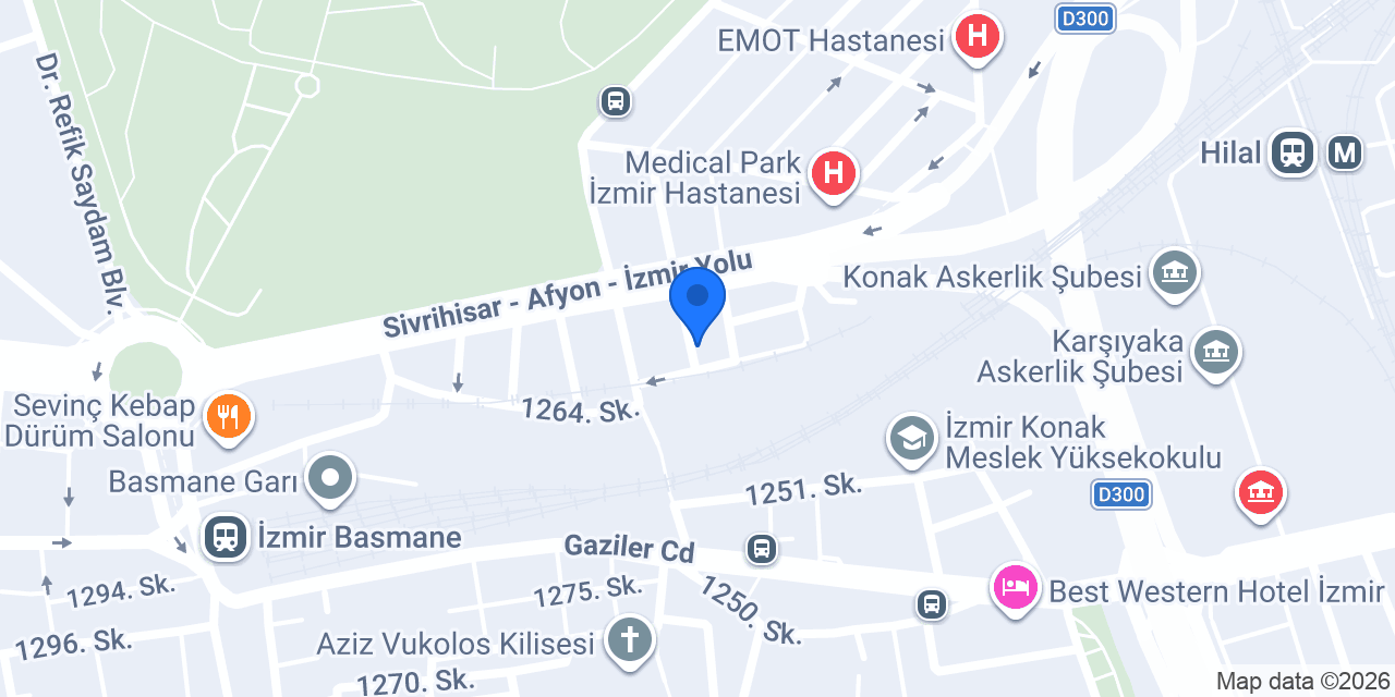 İzmir Euro Spa ve Masaj Salonu konumu