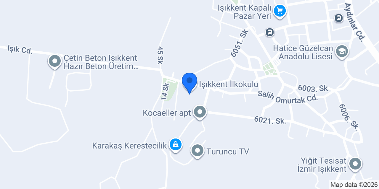 Işıkkent İlkokulu konumu