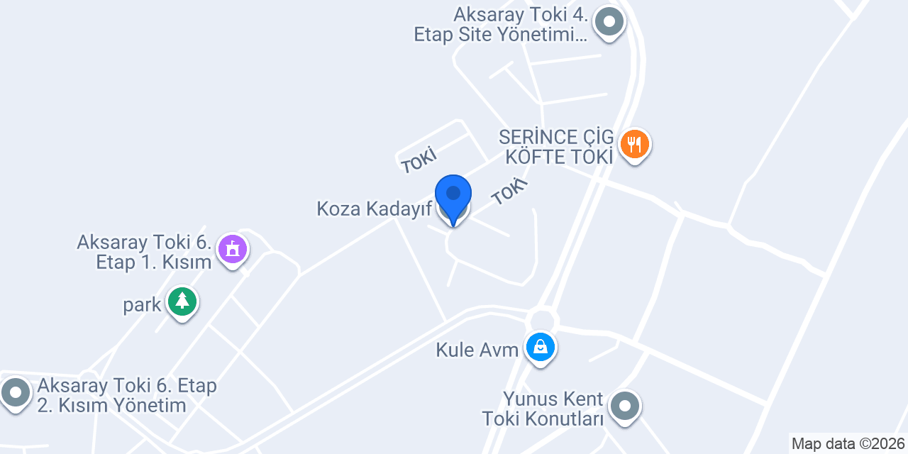 Koza Kadayıf konumu