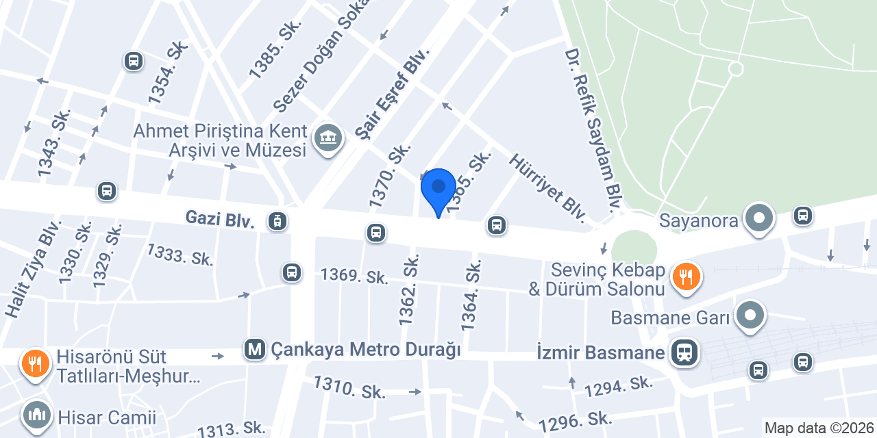 Saneks A.S. Head Office konumu