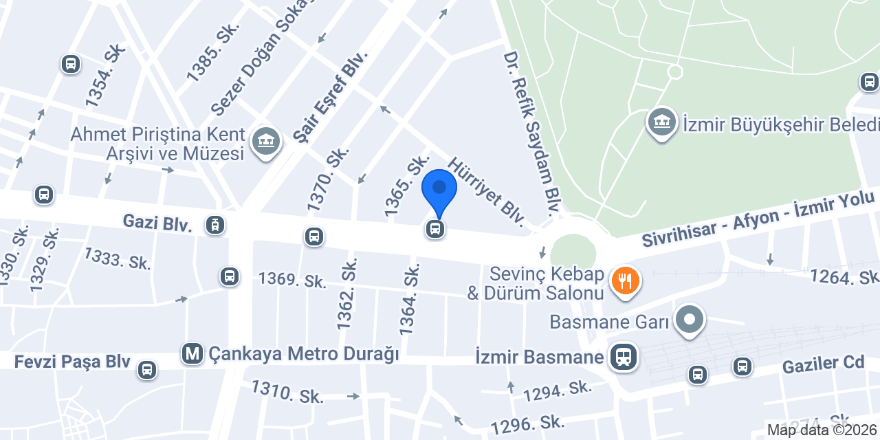 VakıfBank Gazi Bulvarı Şubesi konumu