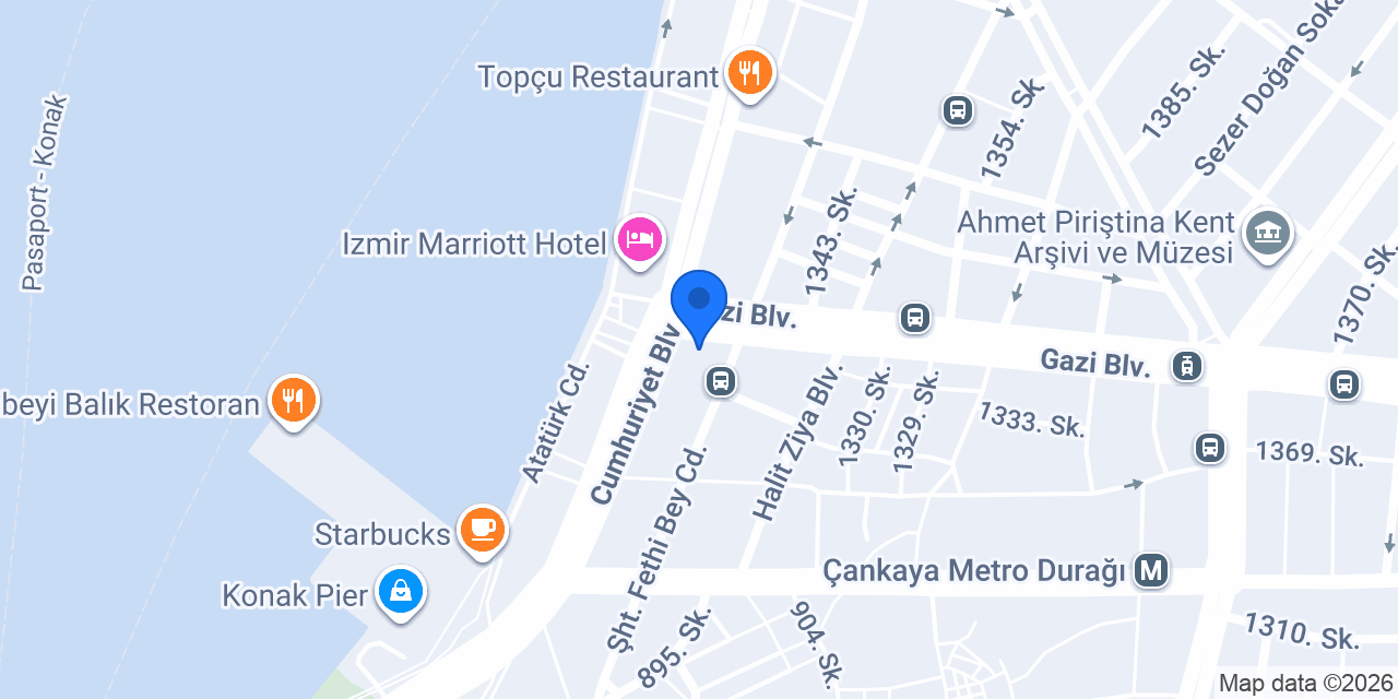 İzmir Ticaret Borsası konumu