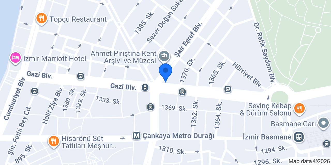 Ziraat Katılım İzmir Şubesi konumu