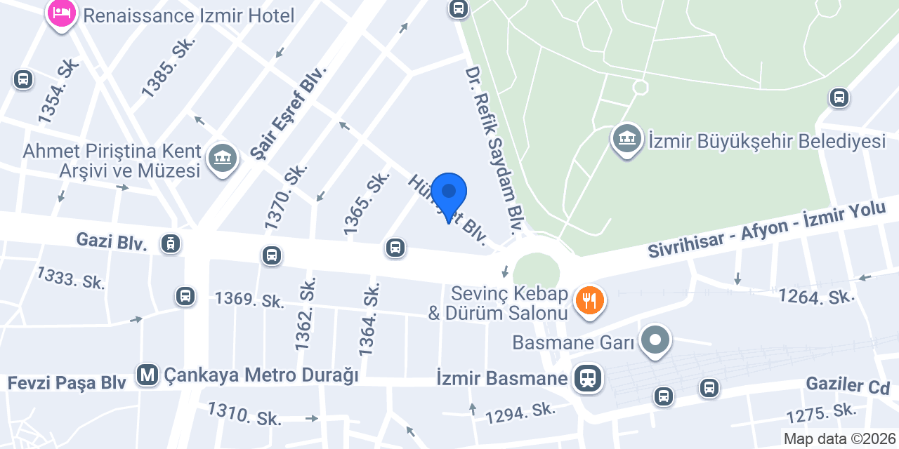 Eriş Avukatlık Bürosu konumu