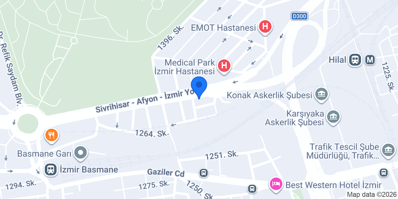 Anemon İzmir Otel konumu