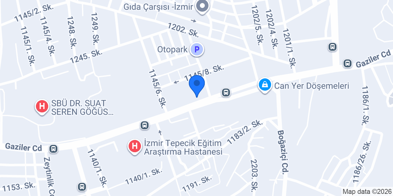 Özel Gözde İzmir Hastanesi konumu