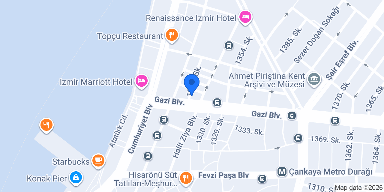 İzmir 15. Noterliği konumu