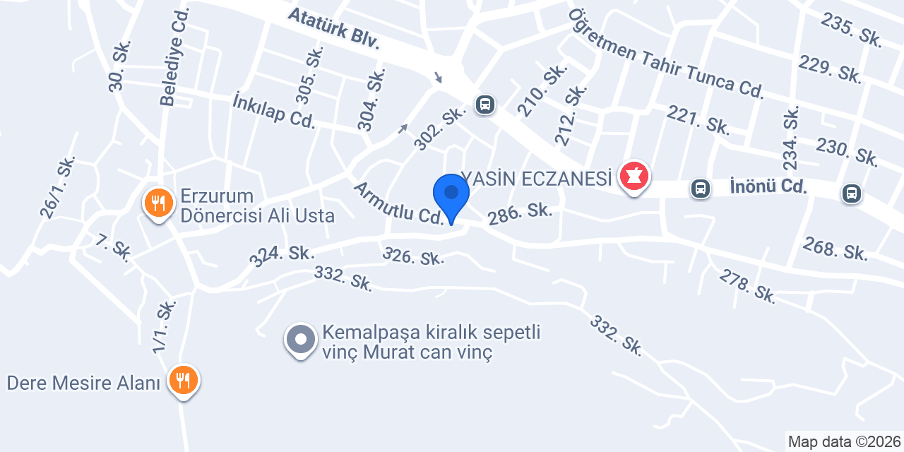 Zafer Elektrik konumu