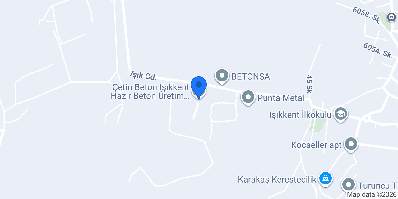 Oktaş Beton konumu