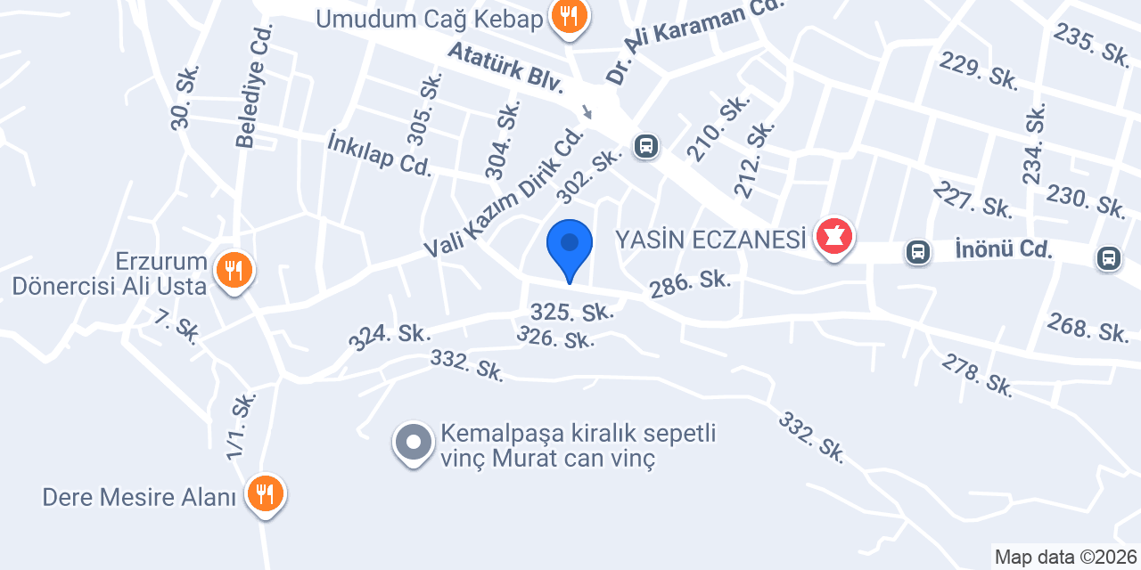 ATARLAR SIHHİ TESİSAT konumu