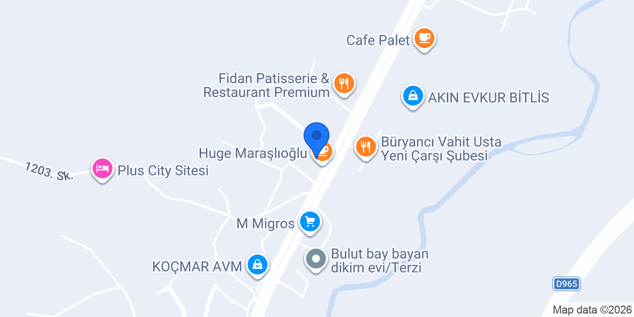 Fidan Patisserie konumu