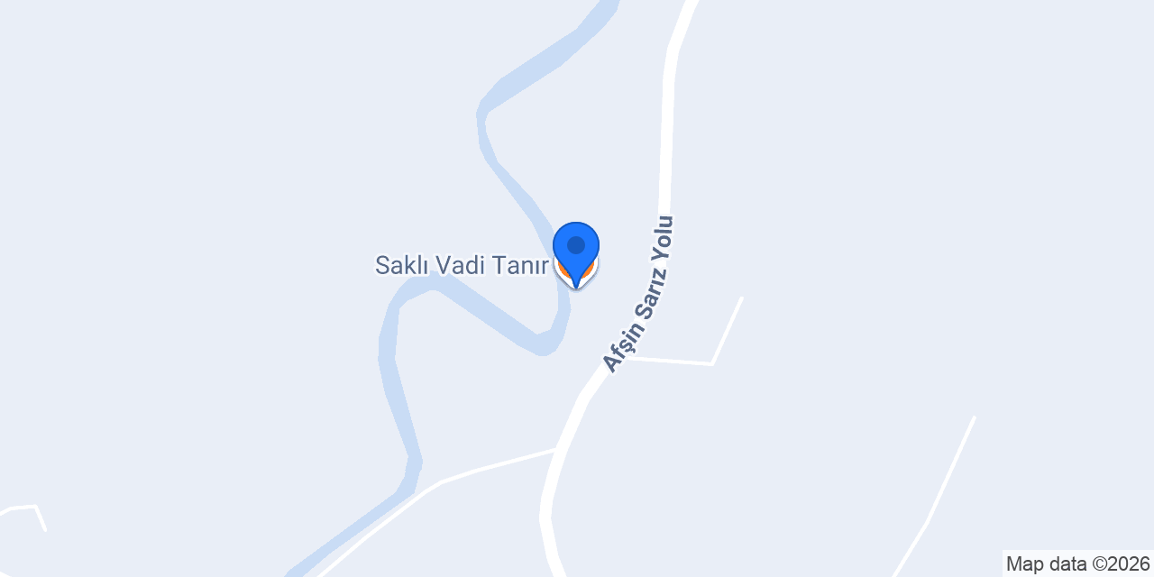 Saklı Vadi Tanır konumu