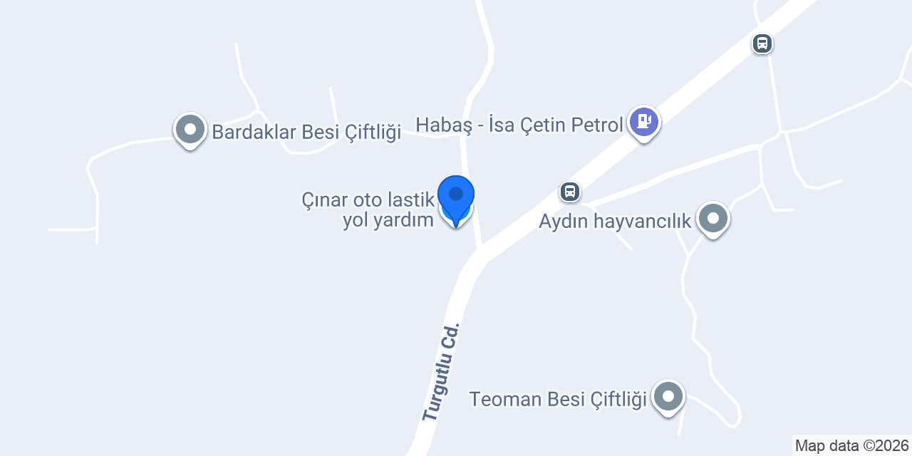 Çınar oto lastik yol yardım konumu