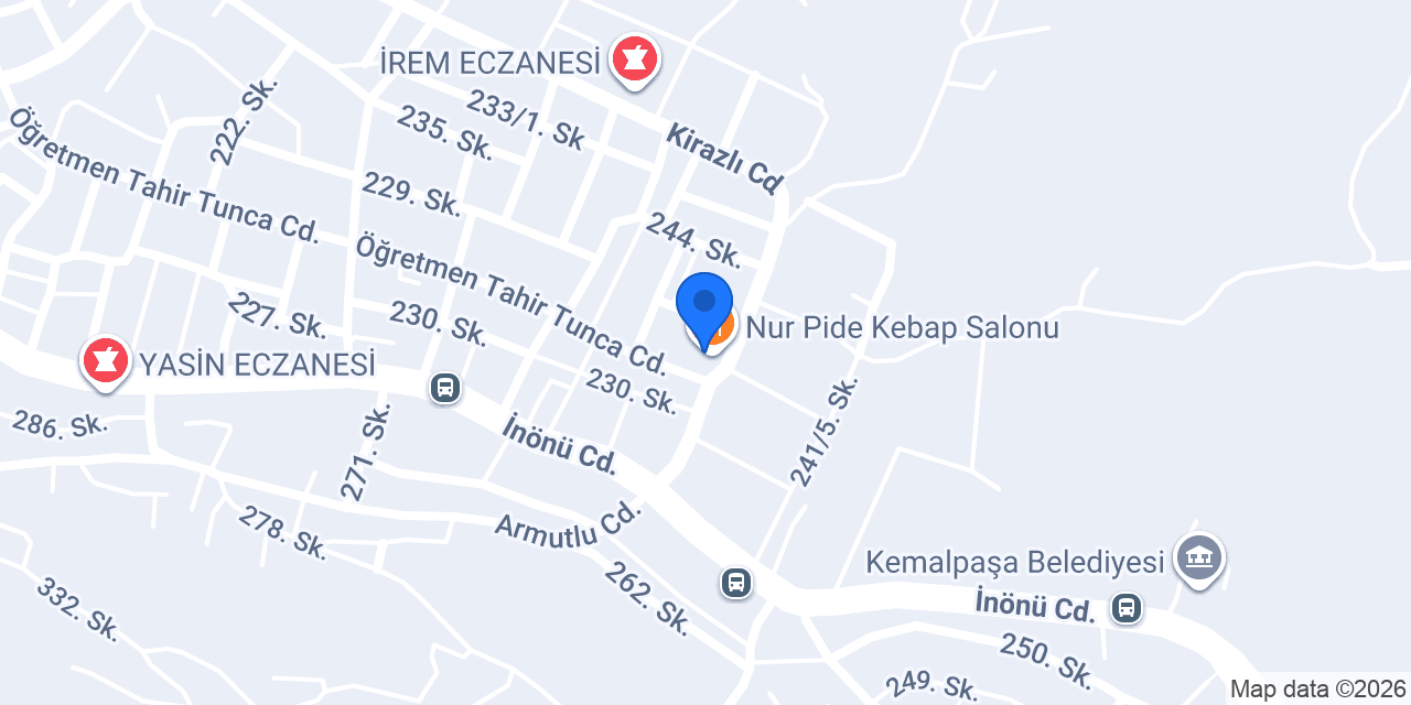 Nur Pide Kebap Salonu konumu