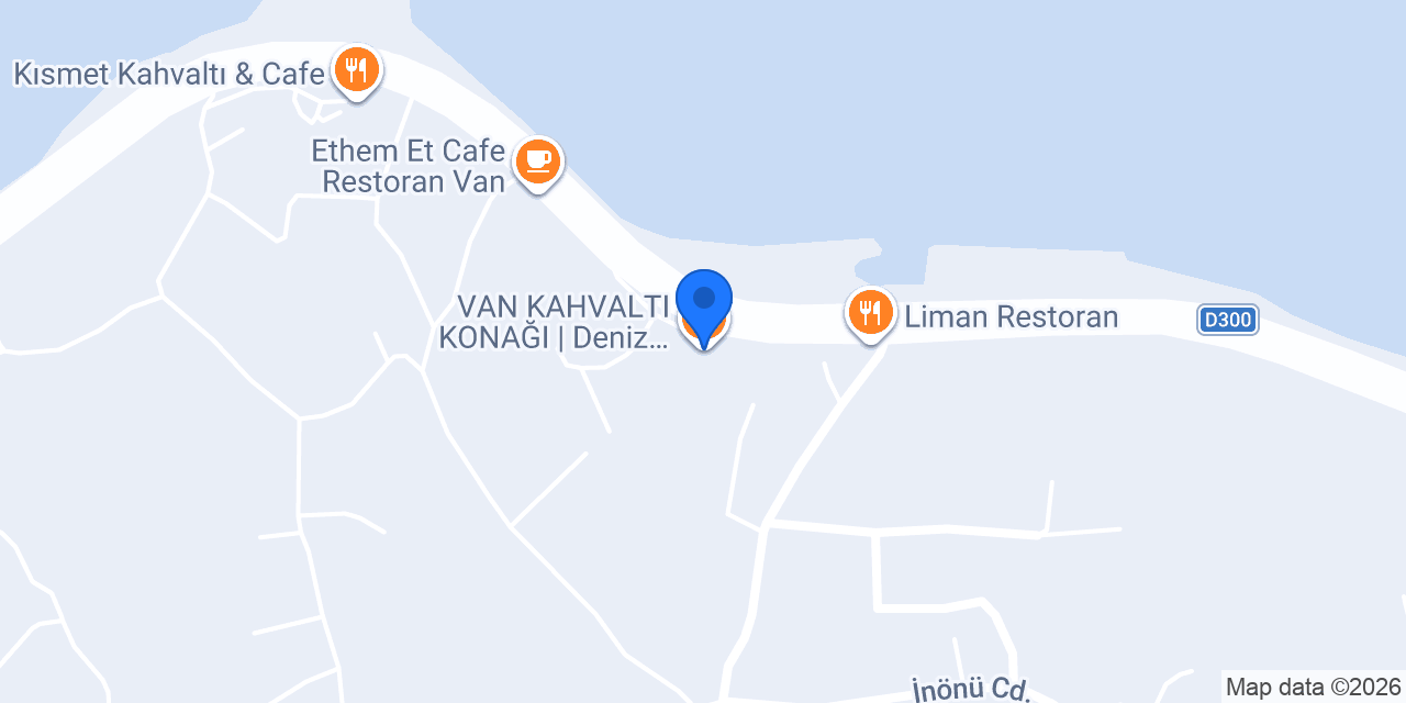 VAN KAHVALTI KONAĞI | Deniz Manzaralı konumu