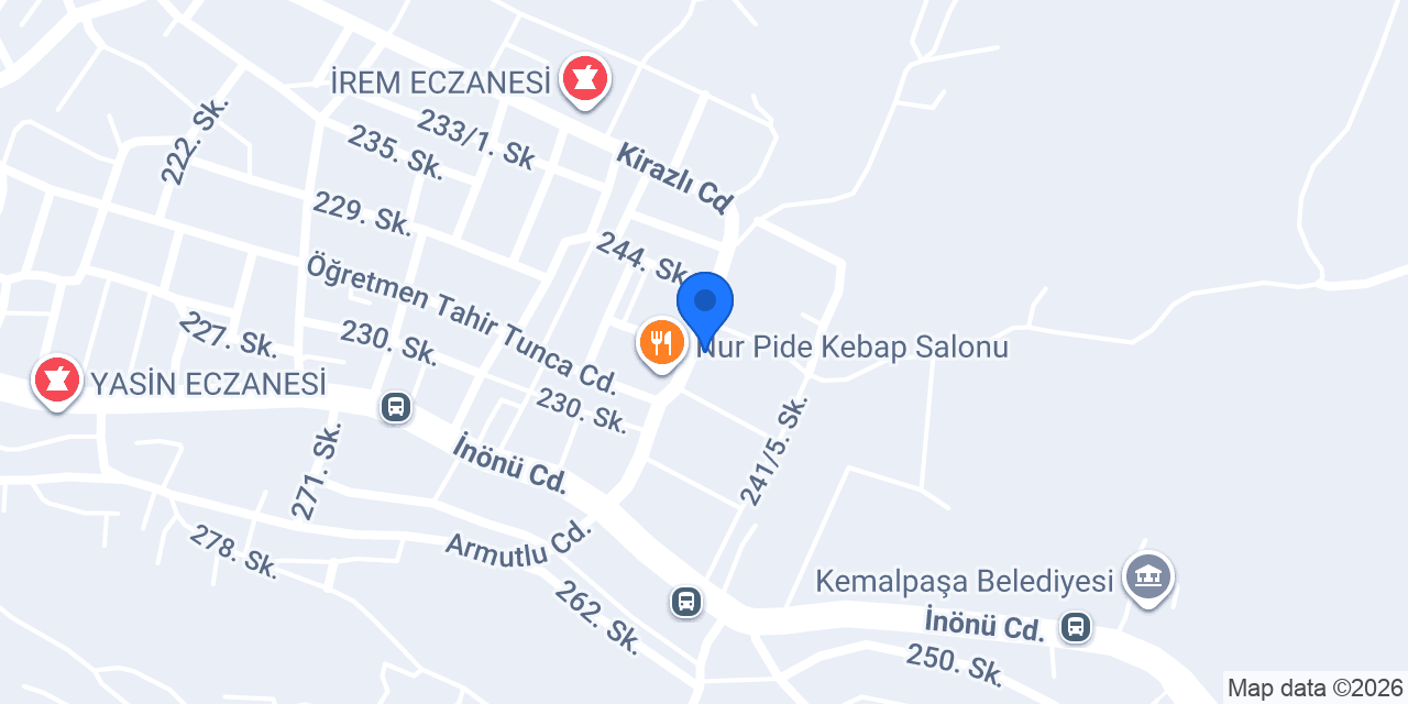 Kemalpaşa Uğur Kurs konumu