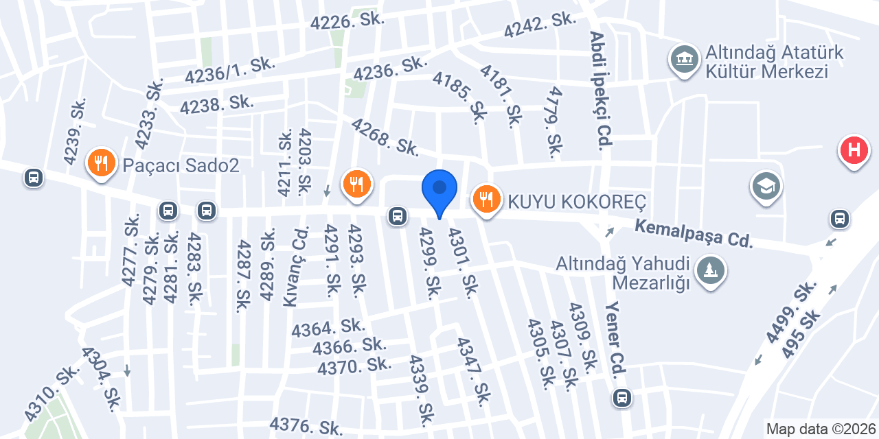 Özlem Börek Pasta konumu