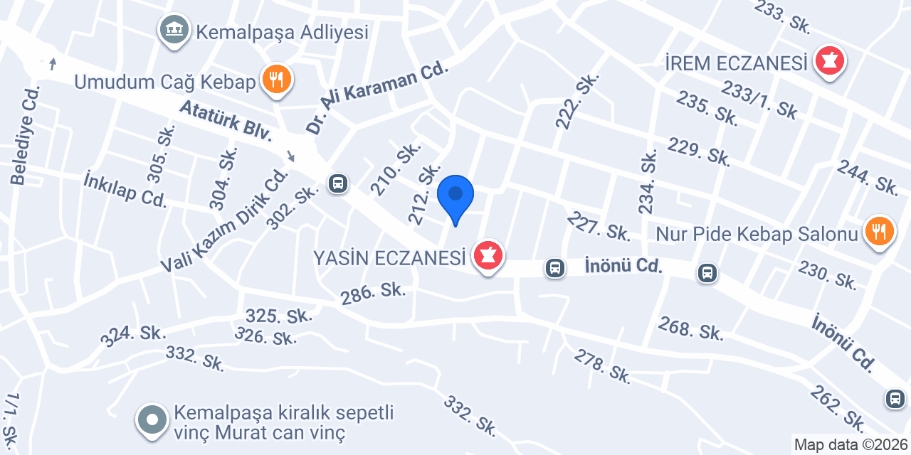 Kemalpaşa Sıhhi Tesisat konumu