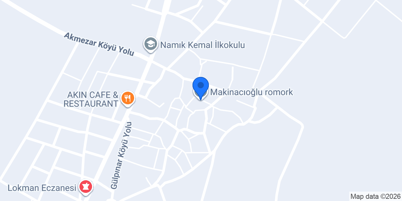 Makinacıoğlu romork konumu