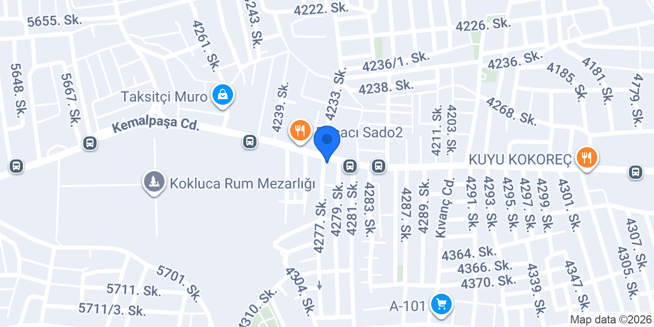 Tarihi Bakırköy Börekçisi Mustafa Usta konumu