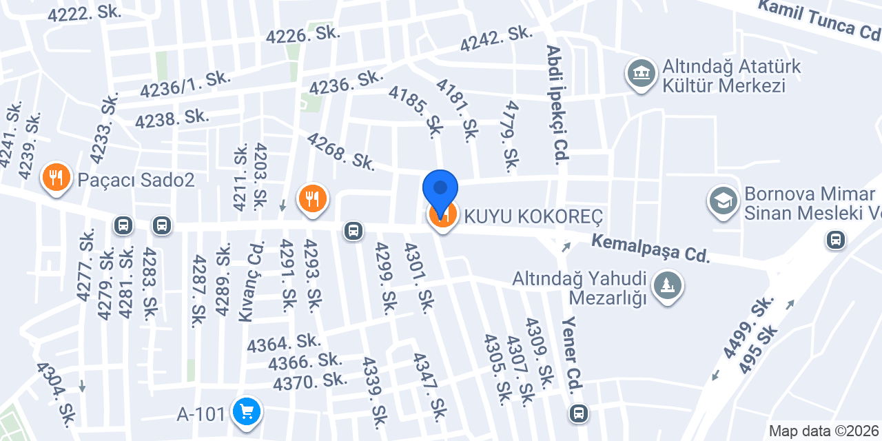 Altındağ Öz Taksi konumu