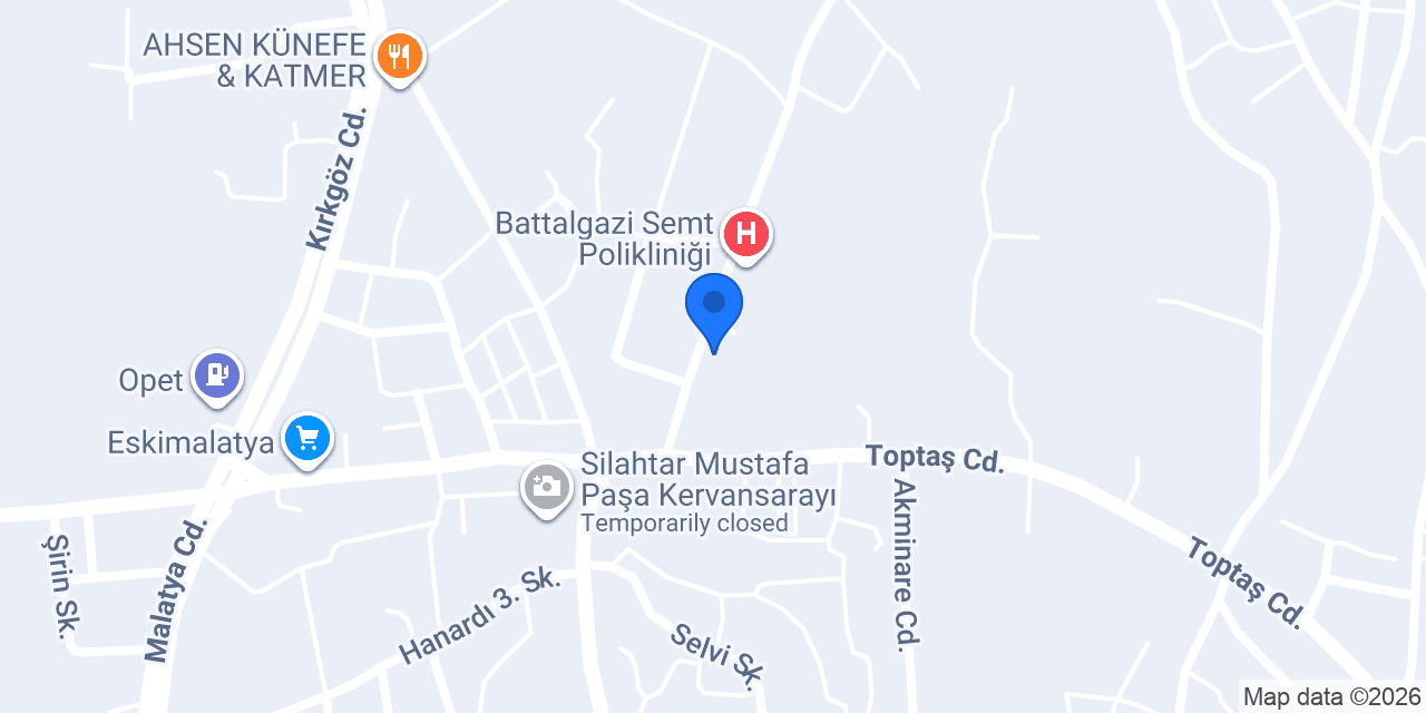 BATTALGAZİ KİTABEVİ konumu