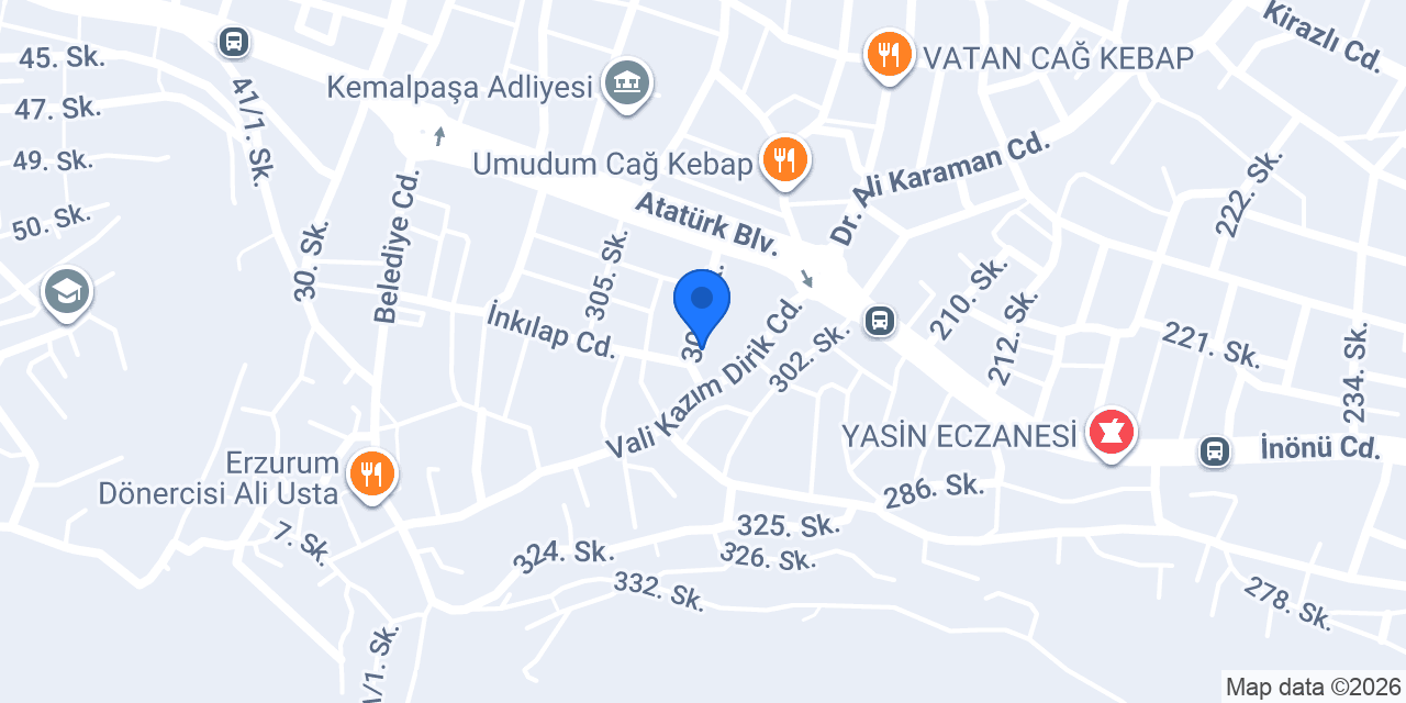kandemir sıhhi tesisat konumu