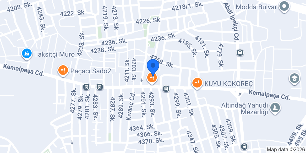 Gül Pide Salonu Ali Usta konumu