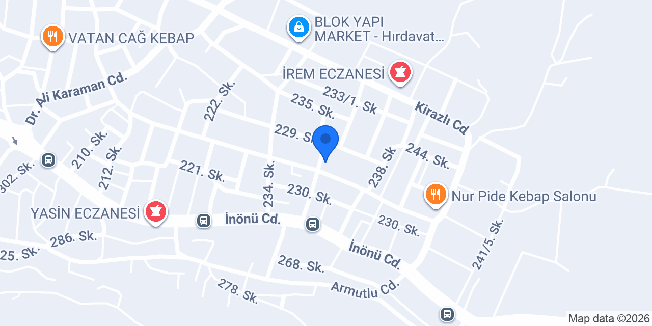 İbrahim Hakkı Hazretleri Cami konumu