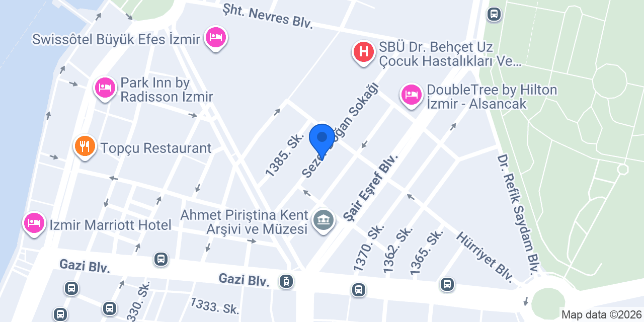 Trek Bisiklet Alsancak konumu