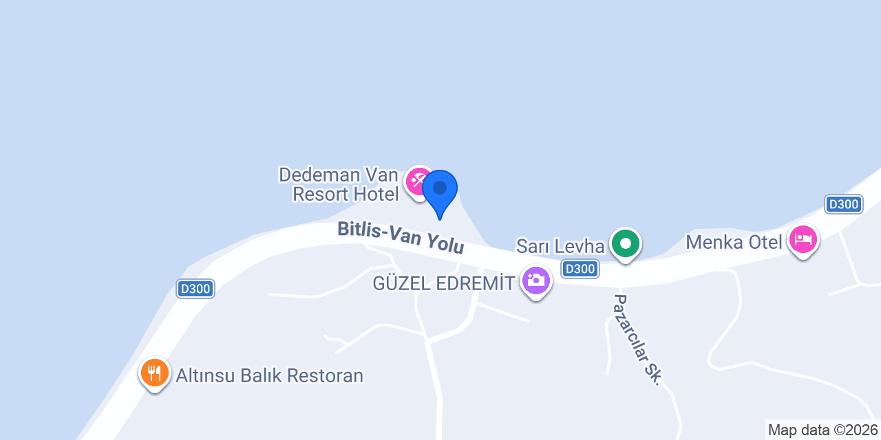 Dedeman Van Aqua Park konumu