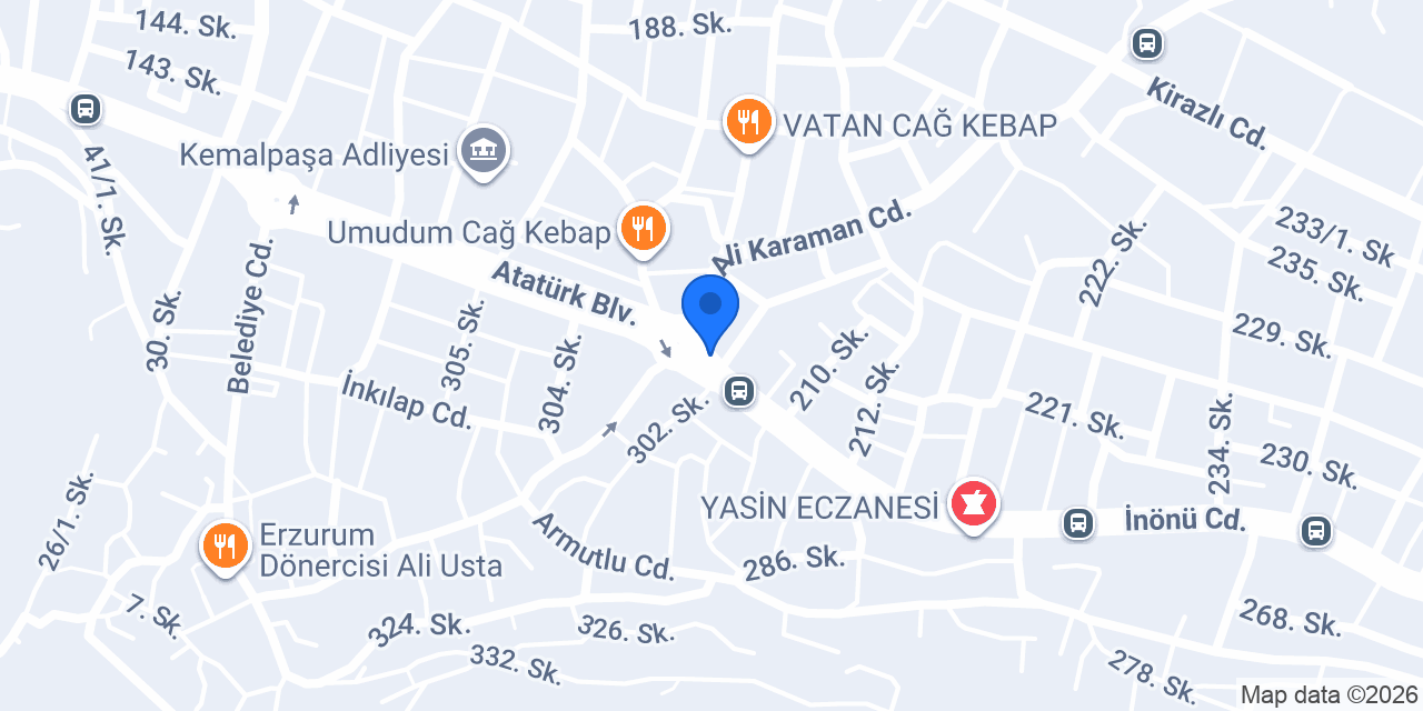 Kızılateş Sürücü Kursu konumu