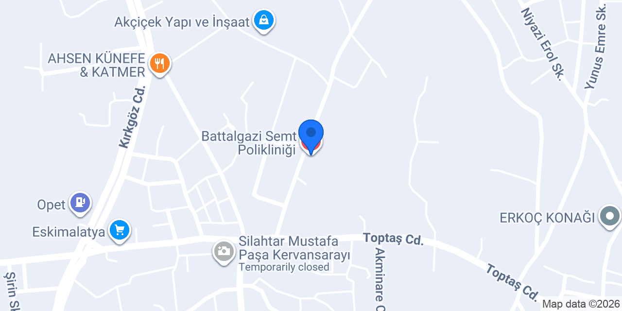 Battalgazi Semt Polikliniği konumu