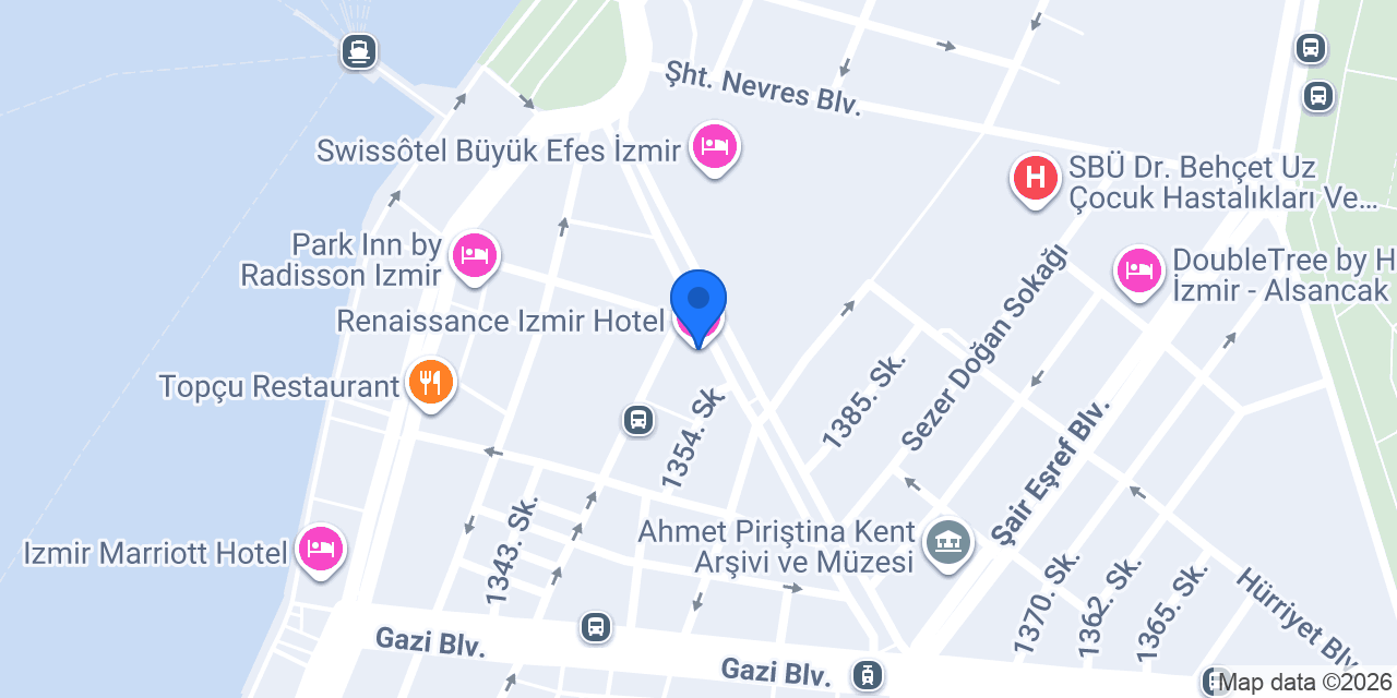 Renaissance Izmir Hotel konumu