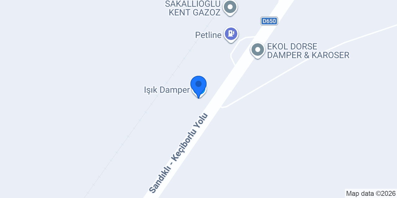 Işıkoğlu otomotiv ticaret konumu