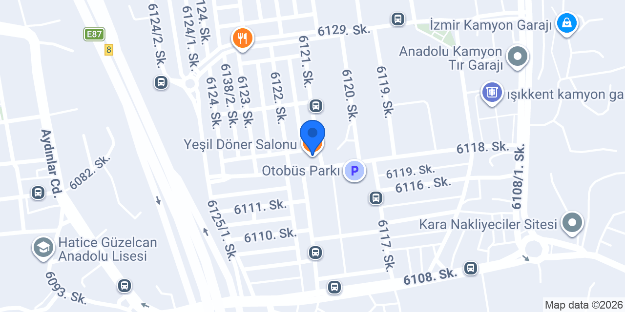 Yeşil Döner Salonu konumu