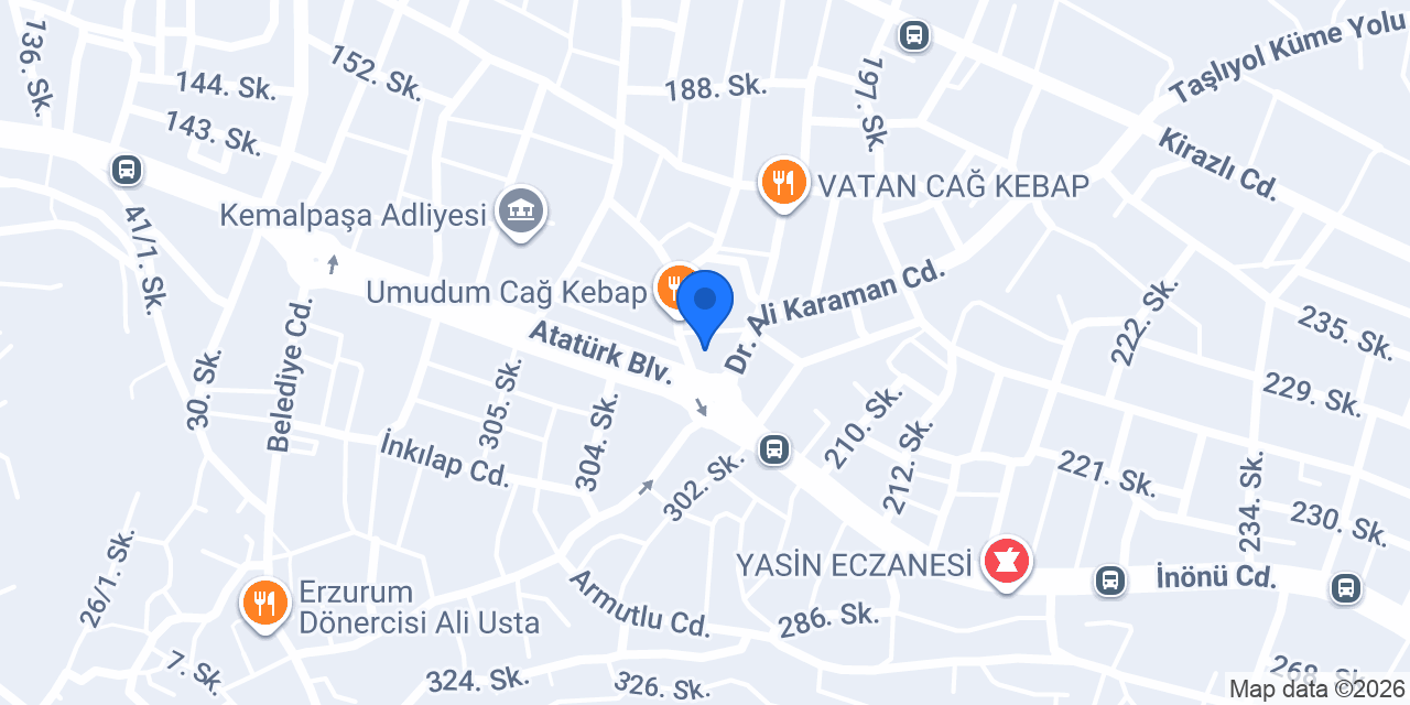 Eksen Mimarlık konumu