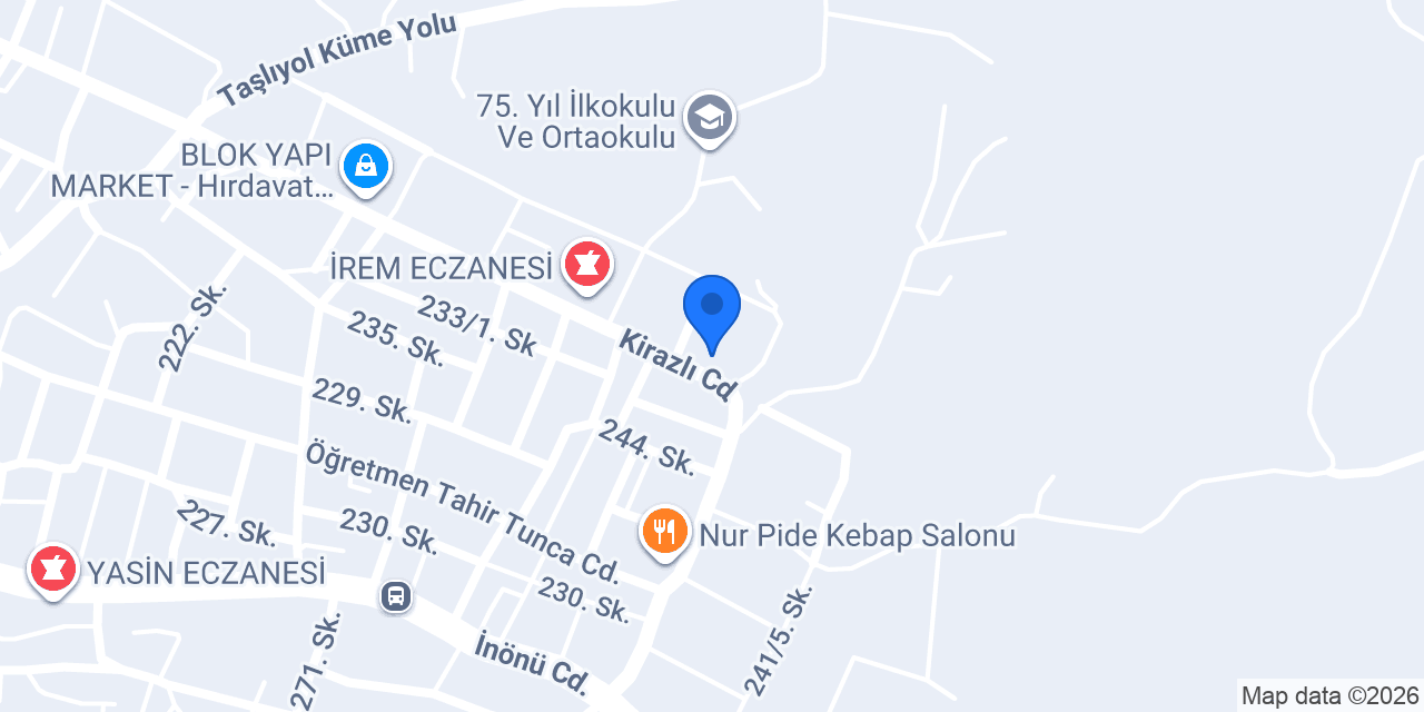 Akba Inşaat Gida konumu