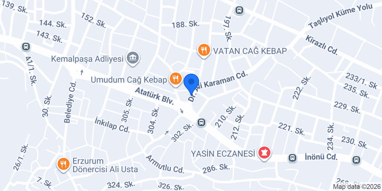 Kemalpaşa Çilingir Anahtarcı Yunus konumu