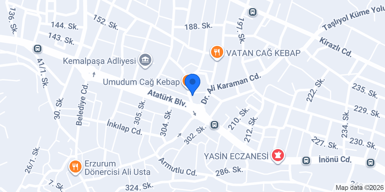 Kemalpaşa 3. Noterliği konumu